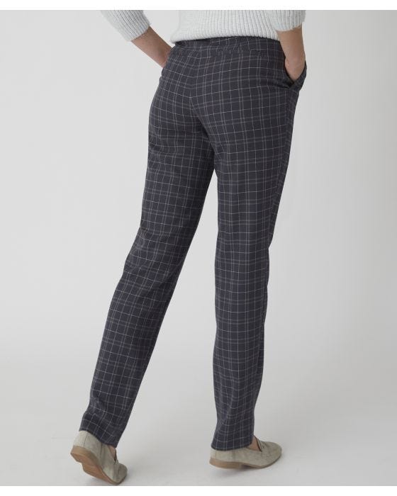 Damart Check Flannel Trousers