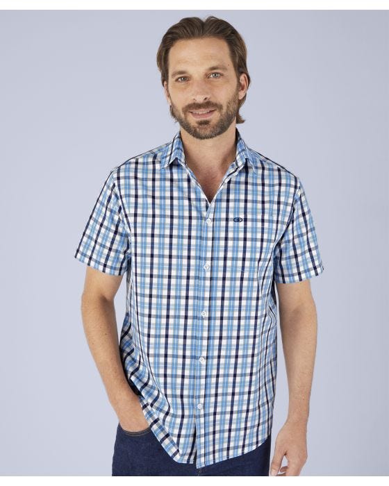 damart Check Short Sleeve Shirt