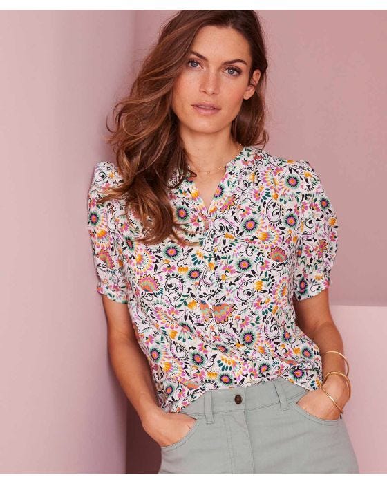damart Climatyl Printed Blouse