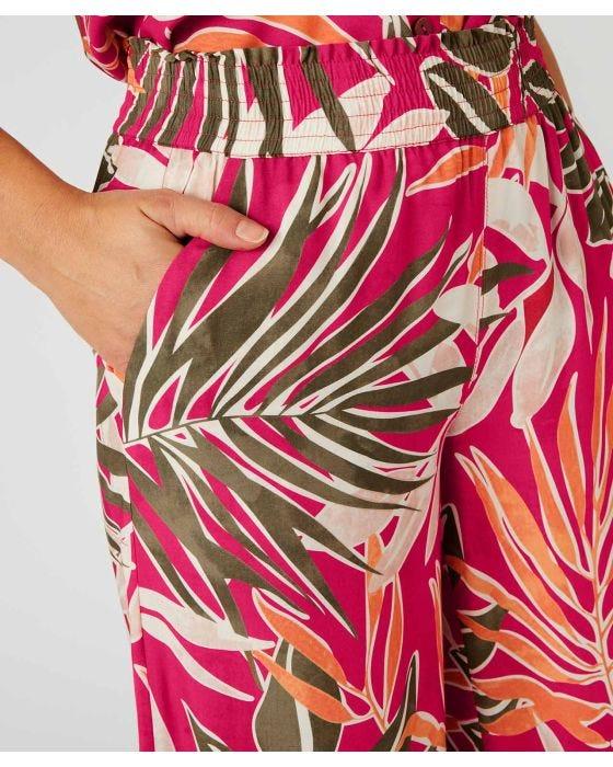 Damart Climatyl Printed Wide-leg Trousers