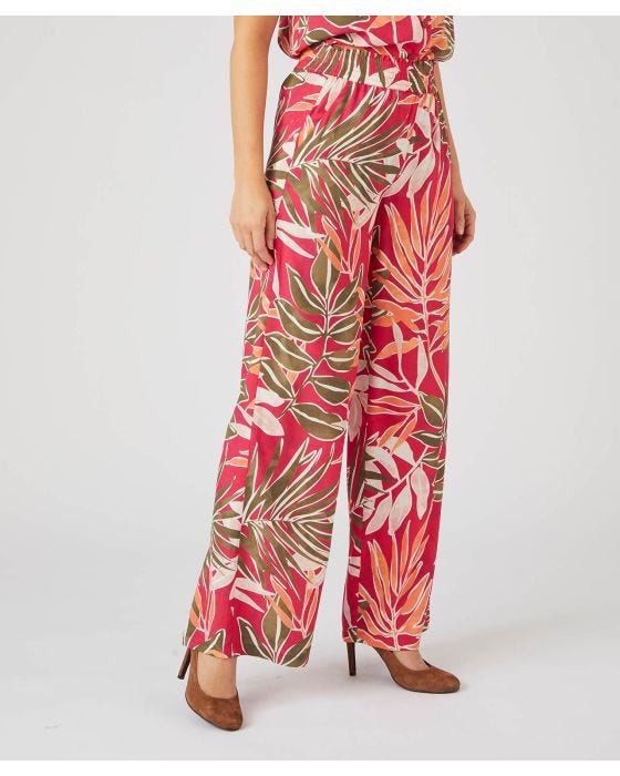 damart Climatyl Printed Wide-leg Trousers