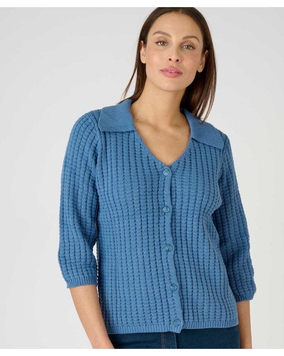 Damart Collared Cardigan