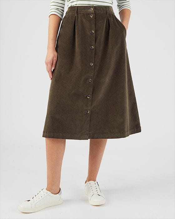 Damart Cord Rugby Skirt