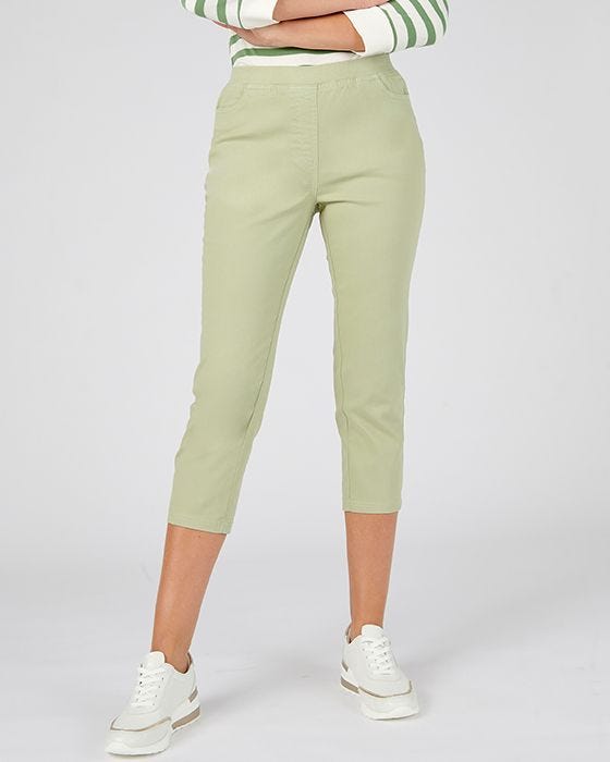Damart Cotton Rich Pull-on Crop Trousers