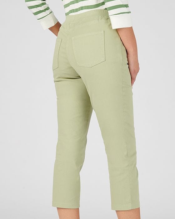 Damart Cotton Rich Pull-on Crop Trousers