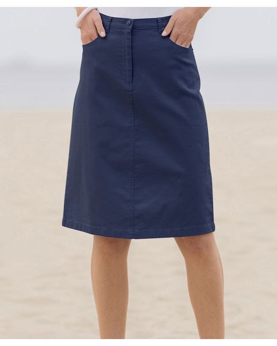 Damart Cotton Stretch Skirt