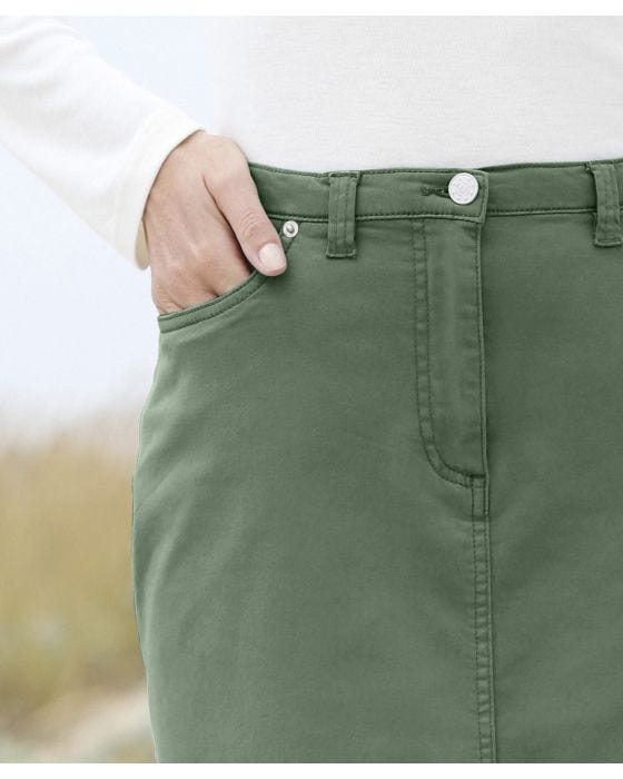Damart Cotton Stretch Skirt