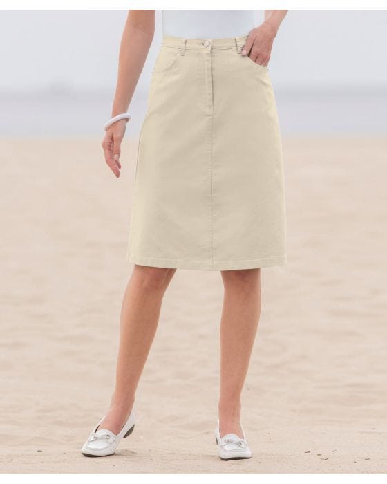 damart Cotton Stretch Skirt