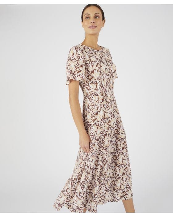 Damart Crinkle Printed Dress