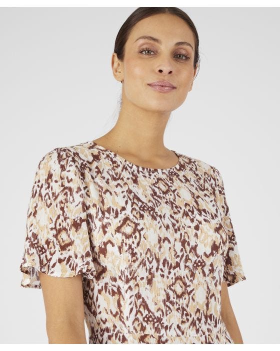 Damart Crinkle Printed Dress