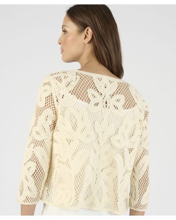 Damart Crochet Cardigan