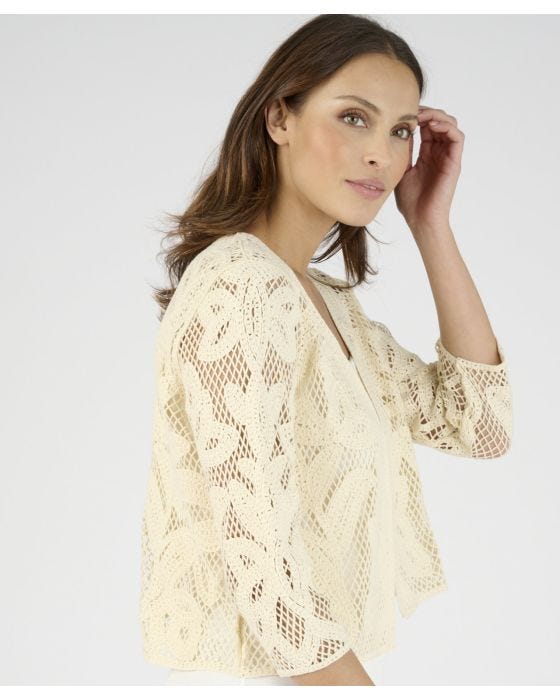 Damart Crochet Cardigan