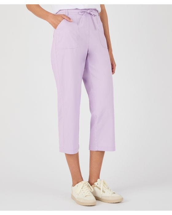 Damart Crop Cotton Rich Pull-on Trousers