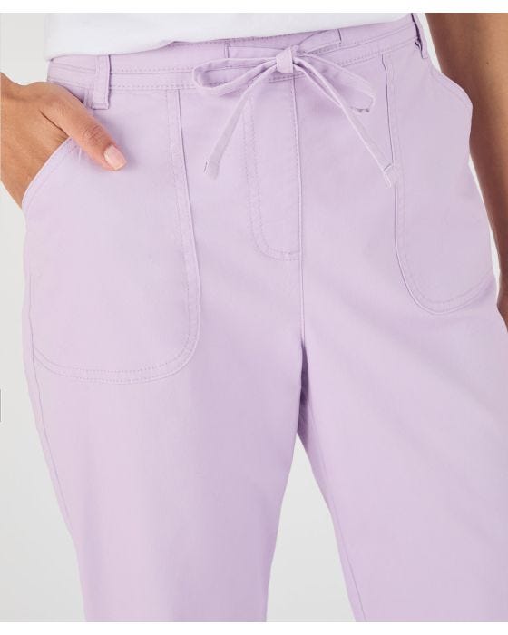 Damart Crop Cotton Rich Pull-on Trousers