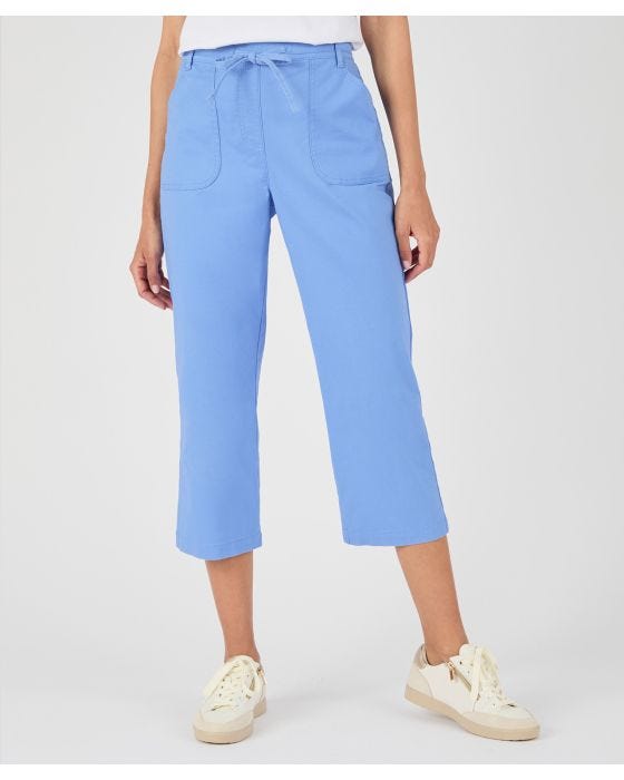 damart Crop Cotton Rich Pull-on Trousers