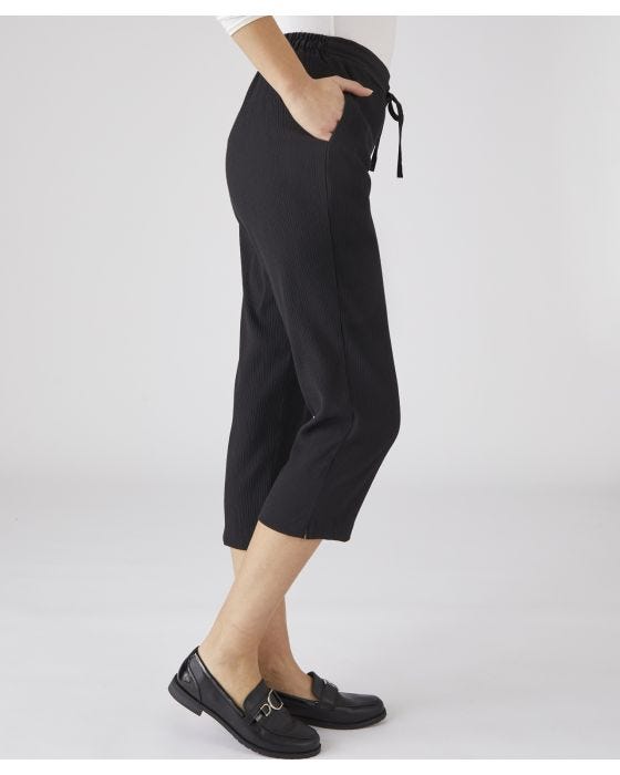 Damart Cropped Crinkle Trousers