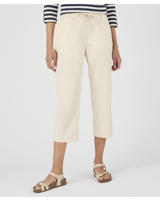 damart Cropped Pull-on Cotton Trousers