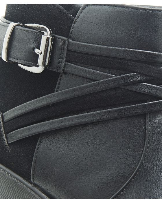 Damart Cushion-walk Cross Over Strap Boots