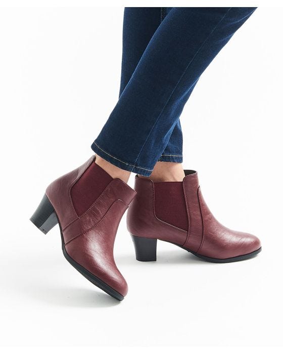 Damart Cushion-walk Heeled Ankle Boots