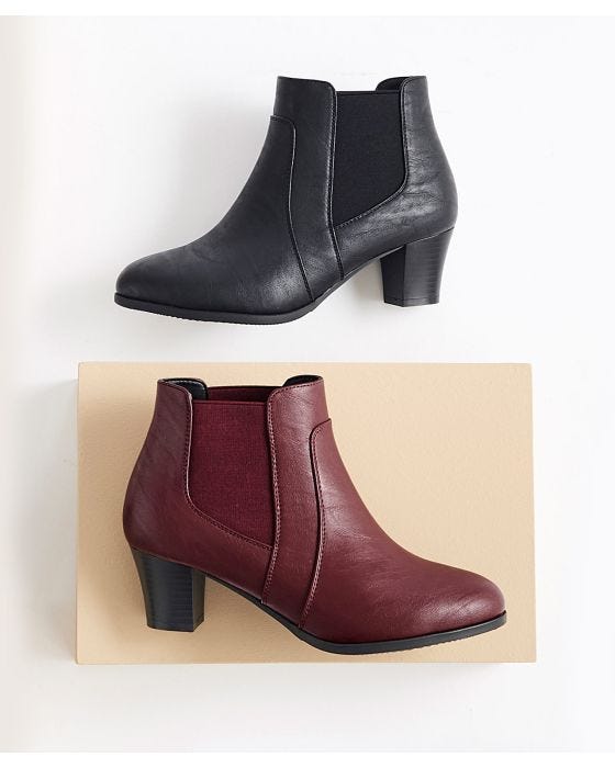 damart Cushion-walk Heeled Ankle Boots