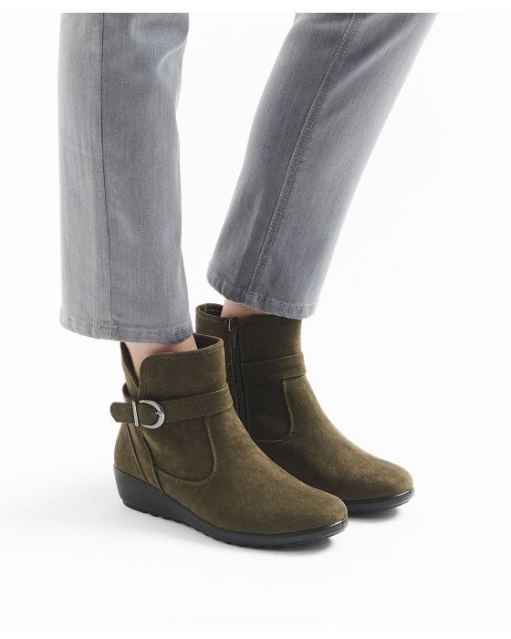 damart Cushion-walk Suede-Look Boots