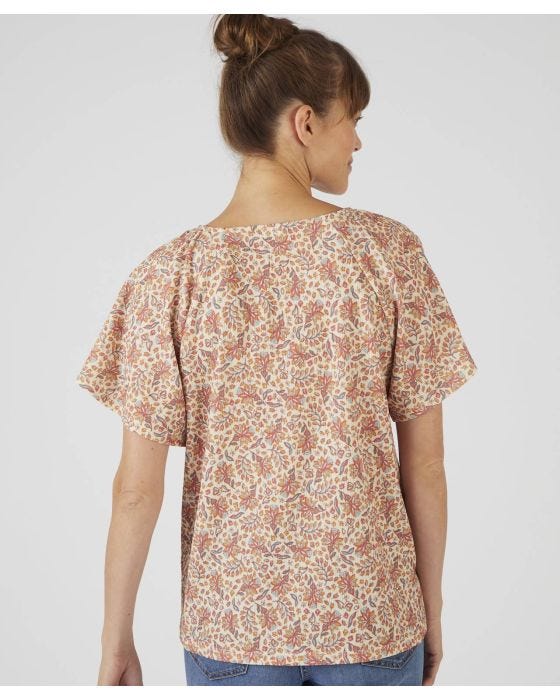 Damart Cut-out Design Wide Sleeved Top