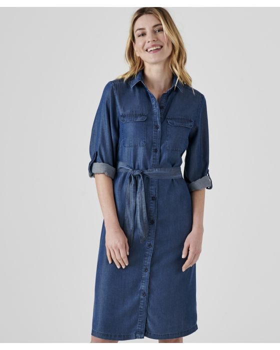 Damart Denim-look Tencel Dress