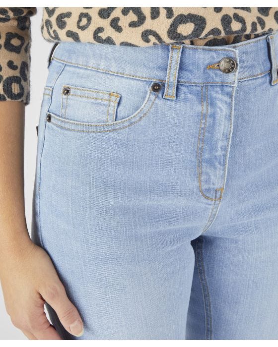 Damart Denim Straight-leg Trousers