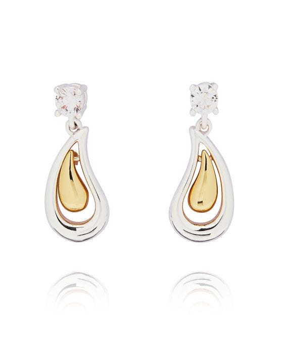 Damart Droplet Earrings & Necklace Set