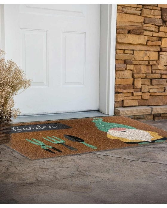 Damart Eco Coir Garden Gnome Mat