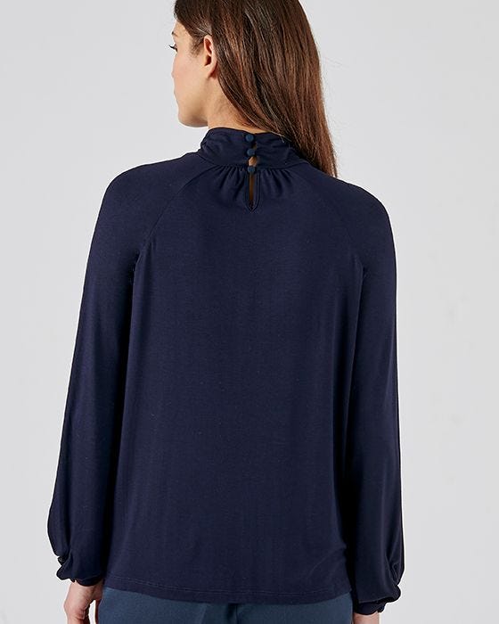 Damart Eco Gathered Neck Detailed Top