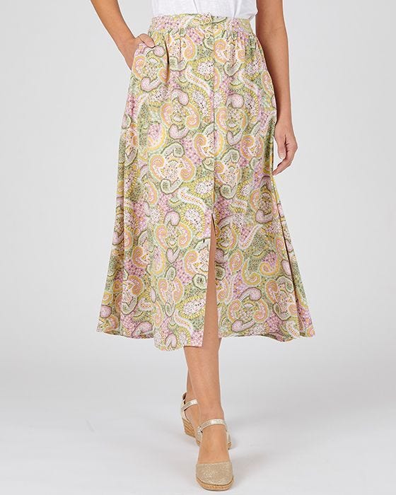 damart Ecovero TM Button-through Skirt