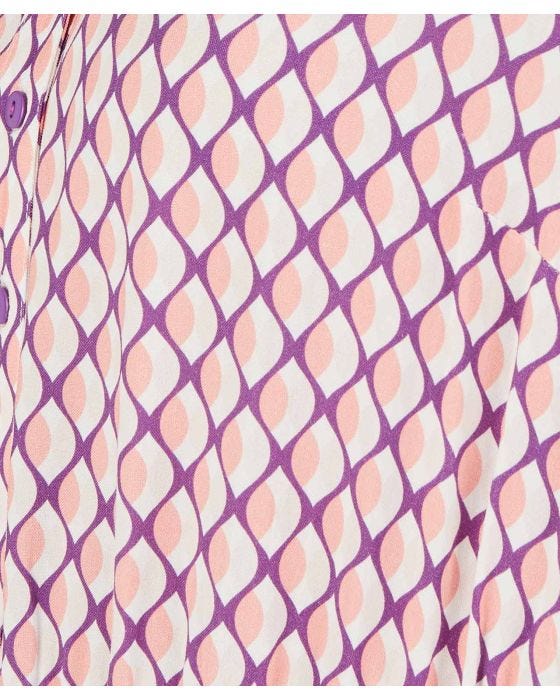 Damart Elasticated Waist Tiered Print Dress