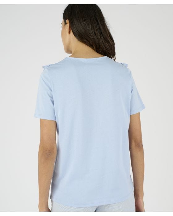 Damart Embellished Collar Cotton T-shirt