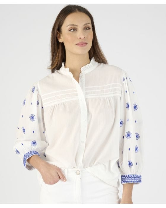 Damart Embroidered Blouse