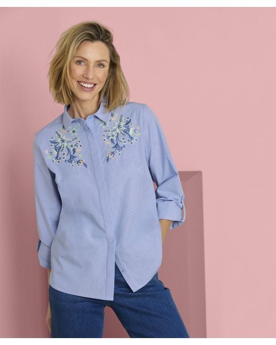 damart Embroidered Blouse