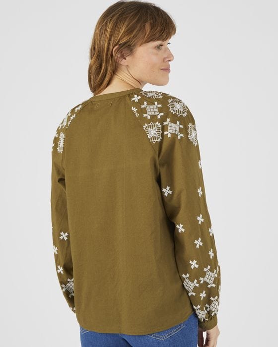 Damart Embroidered Blouse