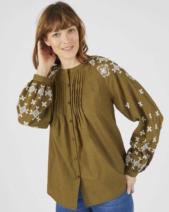 Damart Embroidered Blouse