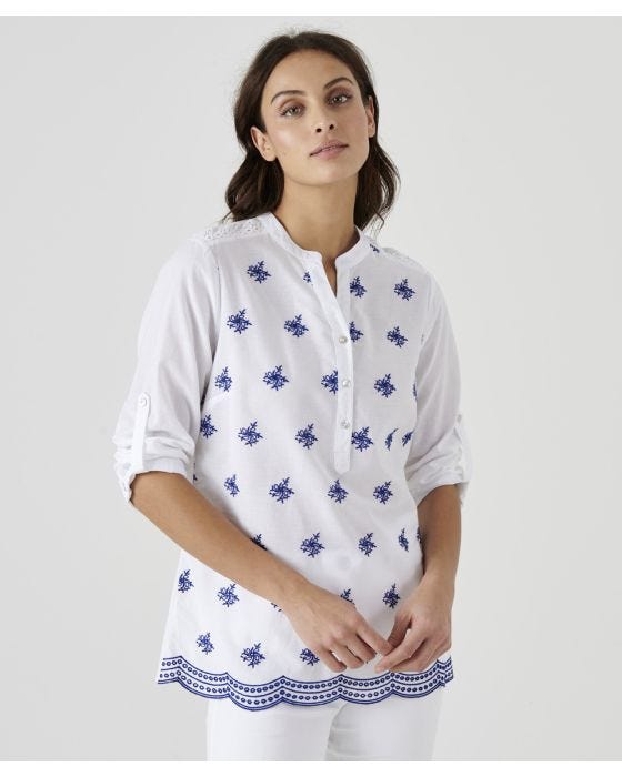 Damart Embroidered Blouse