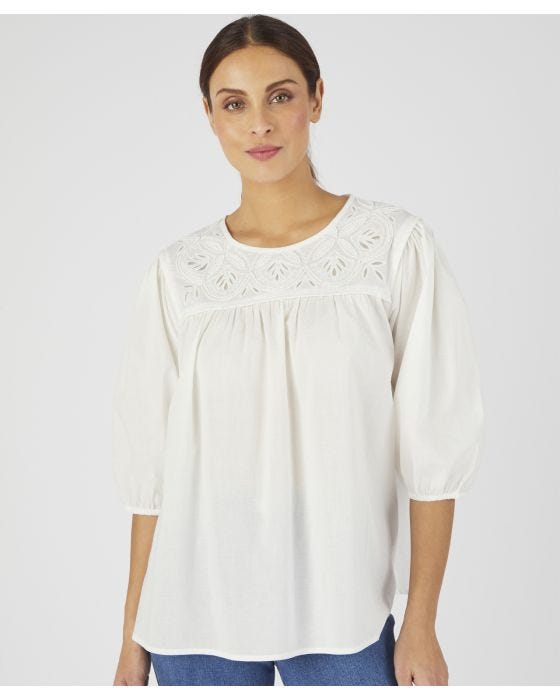 Damart Embroidered Blouse