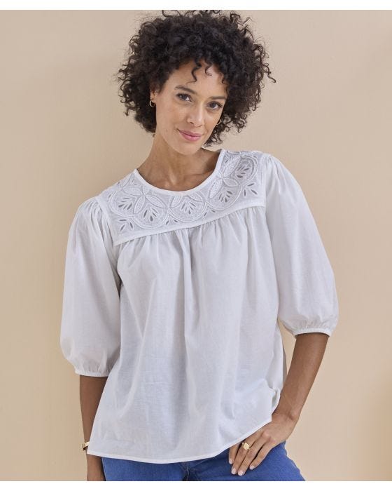 damart Embroidered Blouse