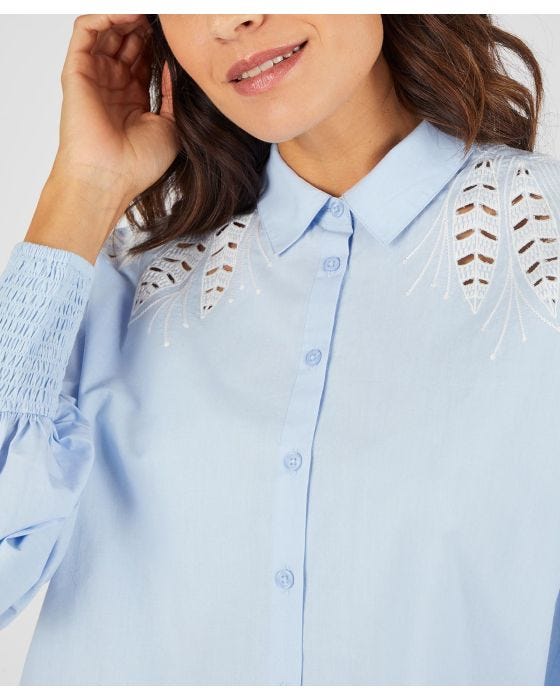 Damart Embroidered Cotton Shirt