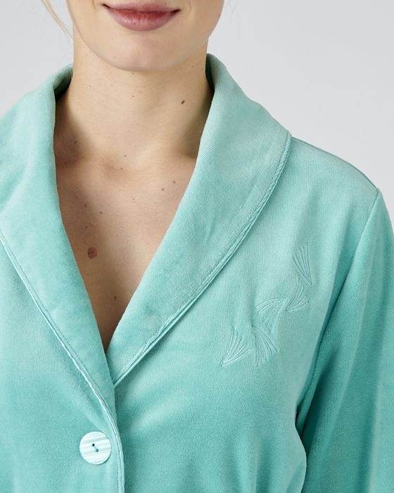 Damart Embroidered Detail Dressing Gown