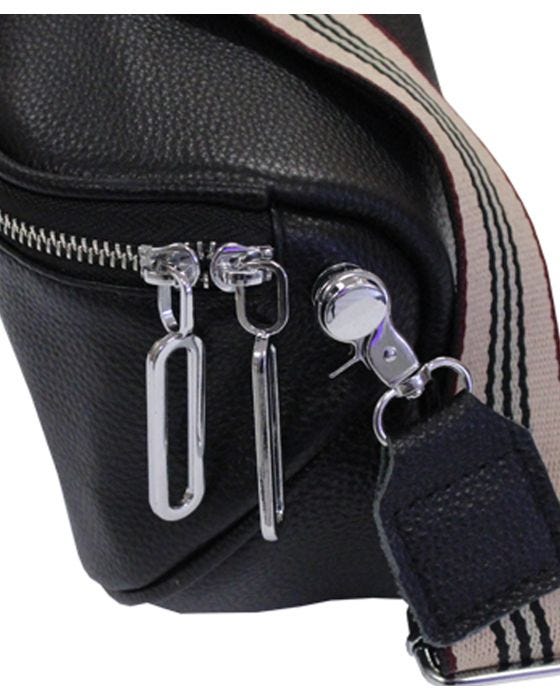 Damart Envy - Leather Cross Body Bag Patterned Strap