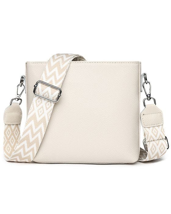 Damart Envy - Leather Shoulder Bag Patterned Strap