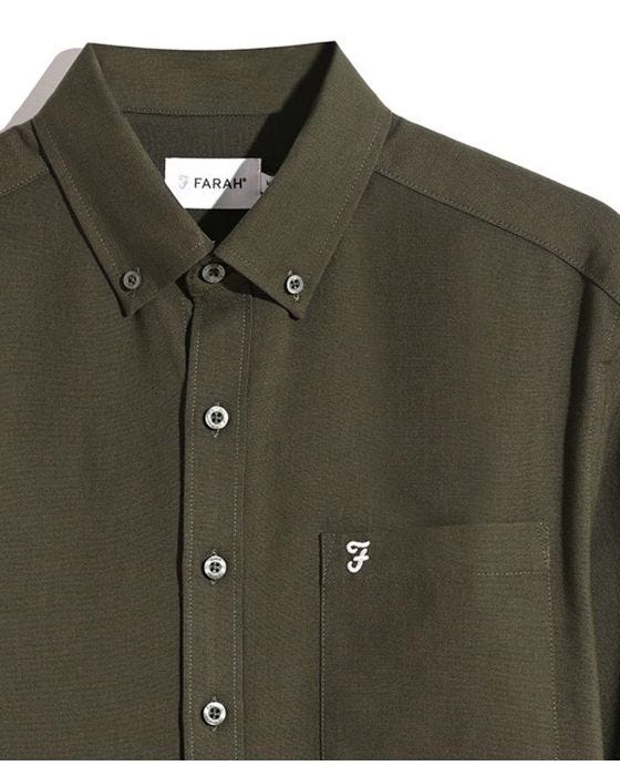 Damart Farah Oxford Plain Long Sleeve Shirt