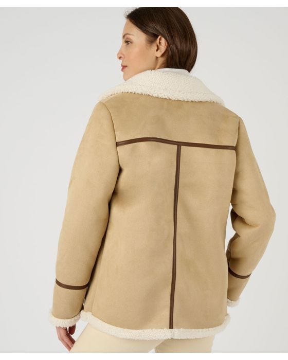 Damart Faux Sheepskin Coat