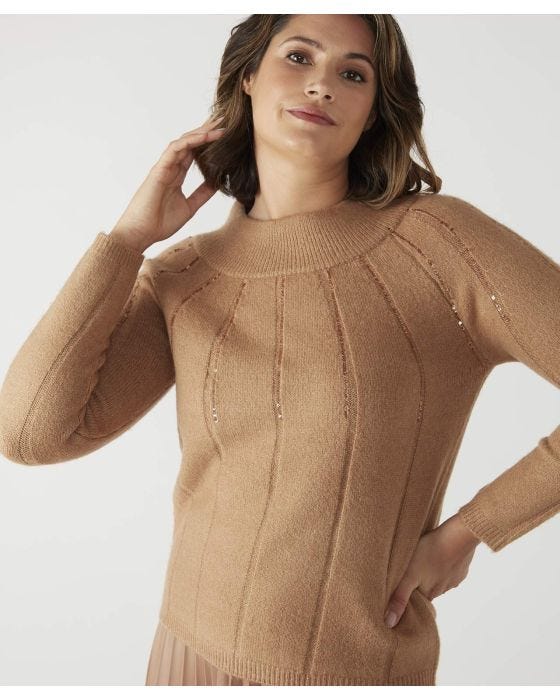 Damart First Avenue Boat Neck Sequin Jumper