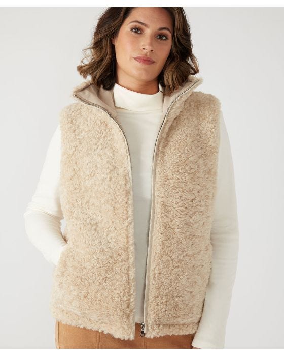 Damart First Avenue Borg Lined Padded Gilet