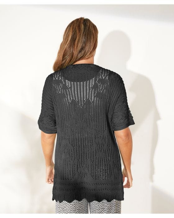 Damart First Avenue - Crochet Short Length Cardigan